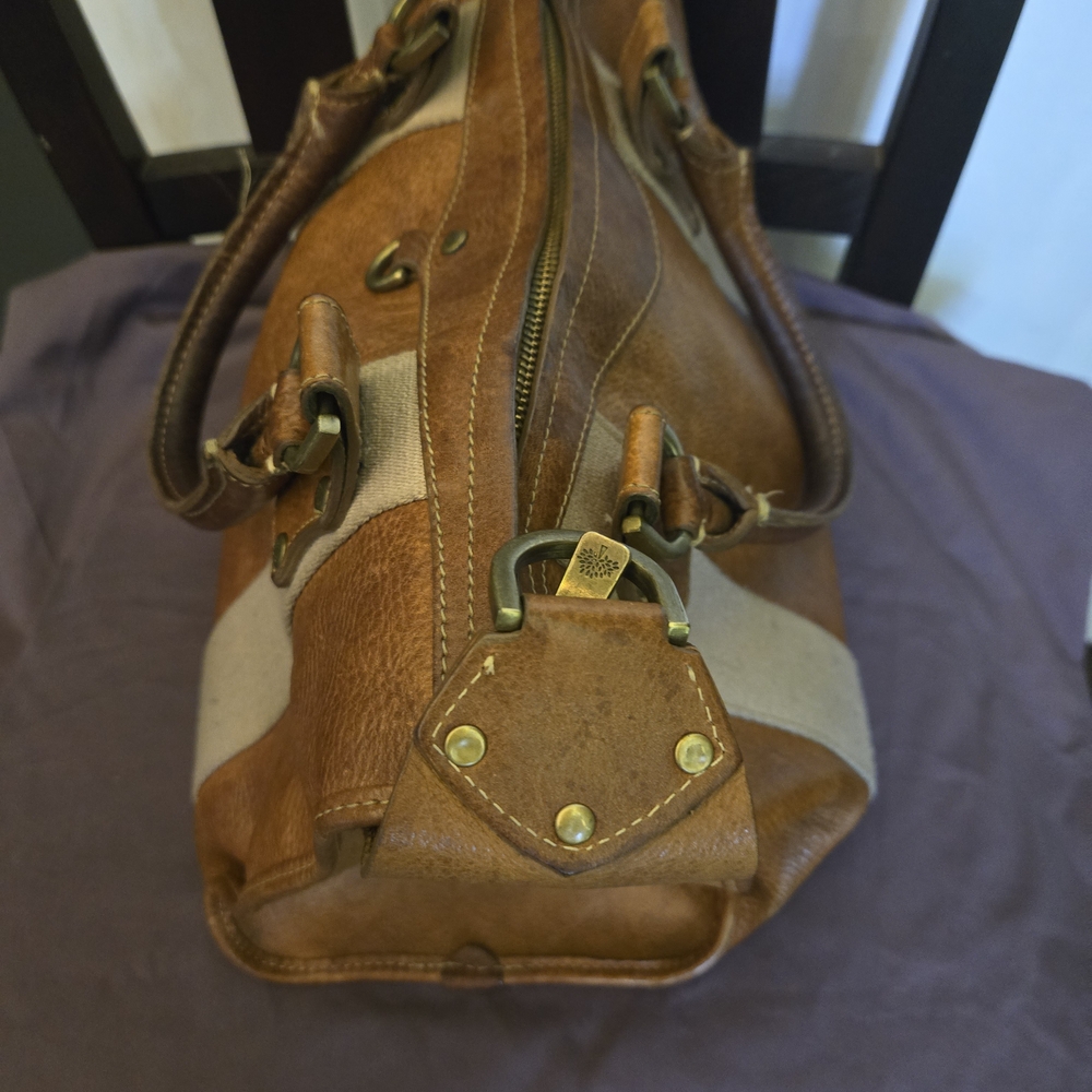 Women's Mulberry Cognac leather with tan color strap. - Picture 6 of 16